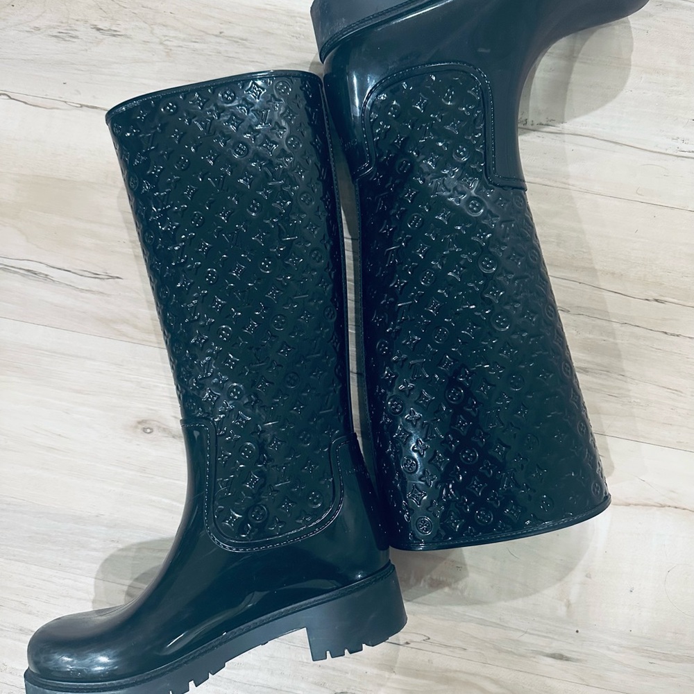 Louis Vuitton Black Women's Rain Boots